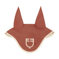 Bonnet Equestro matelassé Wave en tissu technique Redwood / blanc antique Rouge Bonnet Equestro matelassé Wave en tissu technique Redwood / blanc antique Rouge