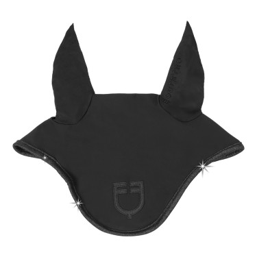 Bonnet Equestro Universe en tissu technique avec détails scintillants Noir