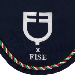 Bonnet Equestro x FISE avec liseré drapeau italien Marine blazer Bleu marine Bonnet Equestro x FISE avec liseré drapeau italien Marine blazer Bleu marine