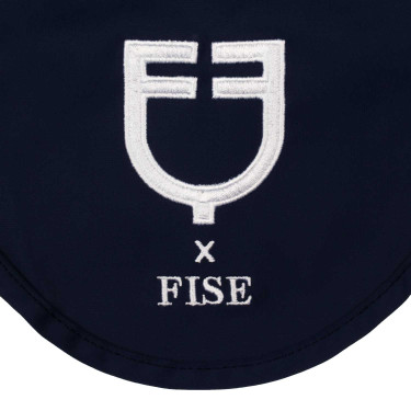 Bonnet Equestro x FISE en tissu technique Marine blazer Bleu marine