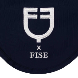 Equestro x FISE oornet van technische stof Marineblazer Marineblauw