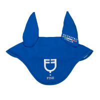 Bonnet Equestro x FISE en tissu technique Bleu de savoie Bonnet Equestro x FISE en tissu technique Bleu de savoie
