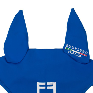 Equestro x FISE oornet van technische stof Blauw van Savoye
