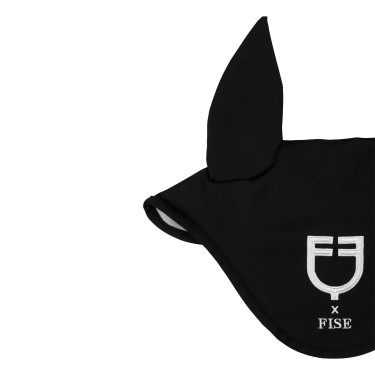Bonnet Equestro x FISE en tissu technique Noir