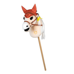 Bonnet pour hobby horse Equestro Rouge brique