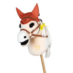 Bonnet pour hobby horse Equestro Rouge brique