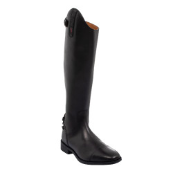 Bottes unisexes Supreme en cuir souple avec zip arrière Noir