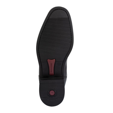 Bottes unisexes Supreme en cuir souple avec zip arrière Noir