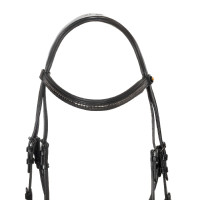 Bridon anglais Equestro noir en cuir