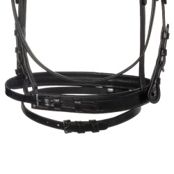 Bridon anglais Equestro noir en cuir Bridon anglais Equestro noir en cuir