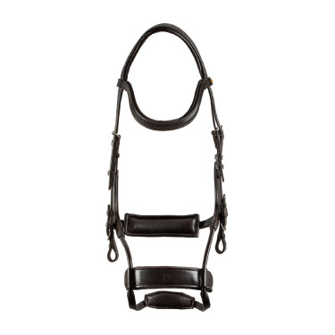 Bridon Comfitec Equestro anatomique en cuir Marron foncé Bridon Comfitec Equestro anatomique en cuir Marron foncé