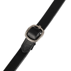 Bridon en cuir Equestro avec strass pour cheval jouet Noir