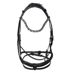 Bridon Equestro à muserolle anatomique Noir