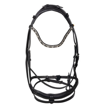 Bridon Equestro à muserolle anatomique Noir