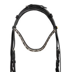 Equestro hoofdstel met anatomische neusriem Zwart