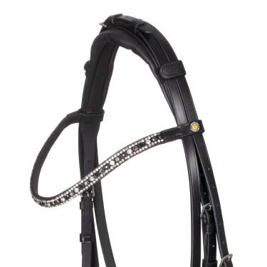Bridon Equestro à muserolle anatomique Noir