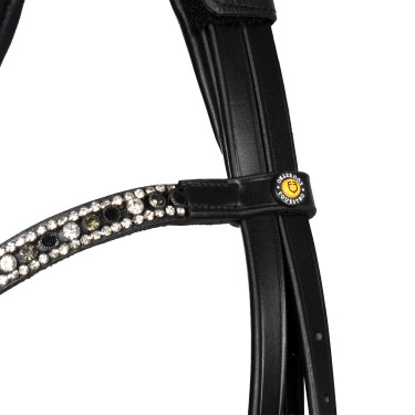 Bridon Equestro à muserolle anatomique Noir