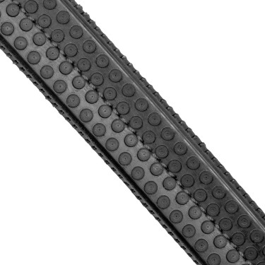 Bridon Equestro à muserolle simple avec têtière large et courbée Noir