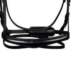 Bridon Equestro anatomique avec pierres Fuchsia Noir