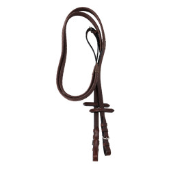 Bridon Equestro muserolle mexicaine et mouton synthétique Marron foncé