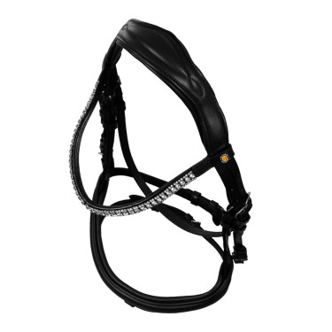 Hoofdstel Equestro Softy Cover Zwart