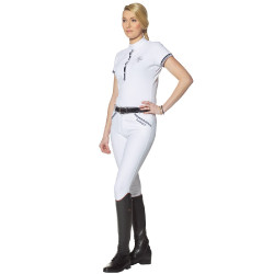 Pantalon Flags & Cup Cayenne femme Blanc / marine