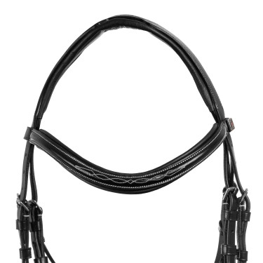 Mexicaans hoofdstel Supreme met anatomische neusriem Zwart