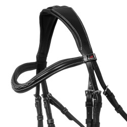 Mexicaans hoofdstel Supreme met anatomische neusriem Zwart