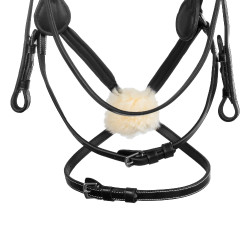 Mexicaans hoofdstel Supreme met anatomische neusriem Zwart