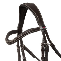 Mexicaans hoofdstel Supreme met anatomische neusriem Donkerbruin