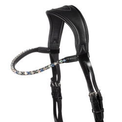 Moulin Rouge hoofdstel Acavallo van kalfsleer Zwart