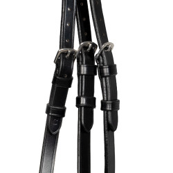 Moulin Rouge hoofdstel Acavallo van kalfsleer Zwart