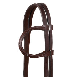 Bridon one-ear Pool’s laiton avec sous-gorge Huilé