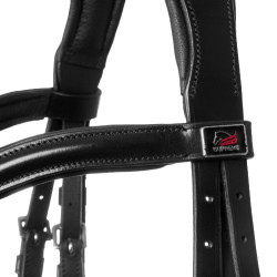 Bridon Supreme avec muserolle anatomique courbée Noir