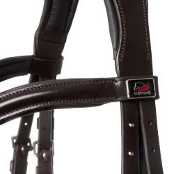 Supreme hoofdstel met gebogen anatomische neusriem Donkerbruin Supreme hoofdstel met gebogen anatomische neusriem Donkerbruin