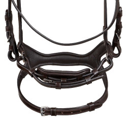 Supreme hoofdstel met gebogen anatomische neusriem Donkerbruin Supreme hoofdstel met gebogen anatomische neusriem Donkerbruin