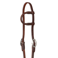 Bridon western Pool's one-ear en cuir Huilé Bridon western Pool's one-ear en cuir Huilé