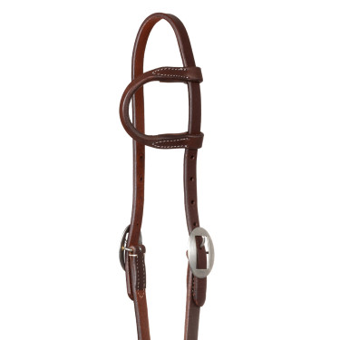 Bridon western Pool's one-ear en cuir Huilé Bridon western Pool's one-ear en cuir Huilé