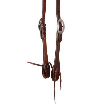 Bridon western Pool's one-ear en cuir Huilé Bridon western Pool's one-ear en cuir Huilé