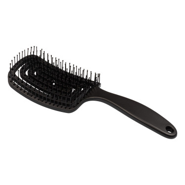 Brosse crinière et queue Supreme en plastique flexible Noir Brosse crinière et queue Supreme en plastique flexible Noir