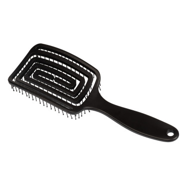 Brosse crinière et queue Supreme en plastique flexible Noir Brosse crinière et queue Supreme en plastique flexible Noir