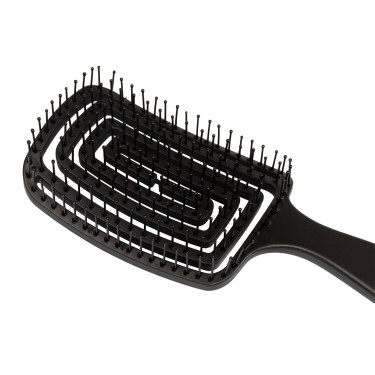 Brosse crinière et queue Supreme en plastique flexible Noir Brosse crinière et queue Supreme en plastique flexible Noir