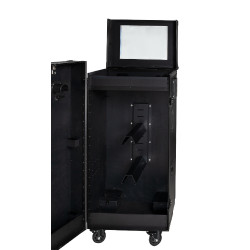 Casiers sellerie Equestro matériel noir 65×62×138 cm Noir F026