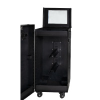 Zadelkast Equestro zwart materiaal 65×62×138 cm Zwart F026