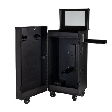 Casiers sellerie Equestro matériel noir 65×62×138 cm Noir F026