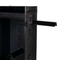 Casiers sellerie Equestro matériel noir 65×62×138 cm Noir F026