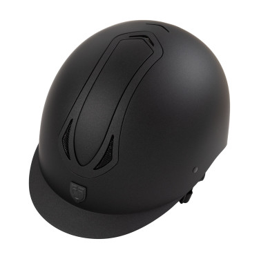Casque Equestro unisex Azael avec molette arrière avec EN 1384-2023 Noir / noir