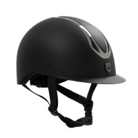 Casque Equestro unisex Azael avec molette arrière avec EN 1384-2023 Noir / gunmetal Gris Casque Equestro unisex Azael avec molette arrière avec EN 1384-2023 Noir / gunmetal Gris