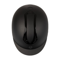 Casque Equestro unisex Azael avec molette arrière avec EN 1384-2023 Noir / noir brillant