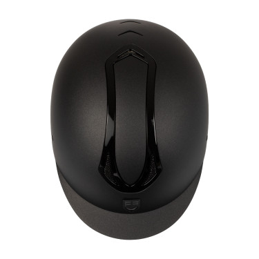 Casque Equestro unisex Azael avec molette arrière avec EN 1384-2023 Noir / noir brillant